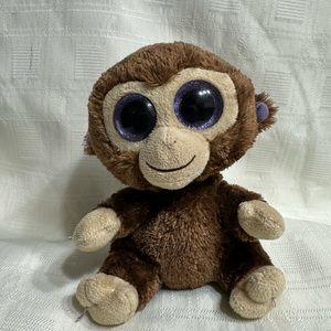 Ty Beanie Boos “Coconut” monkey pre loved good condition no tags